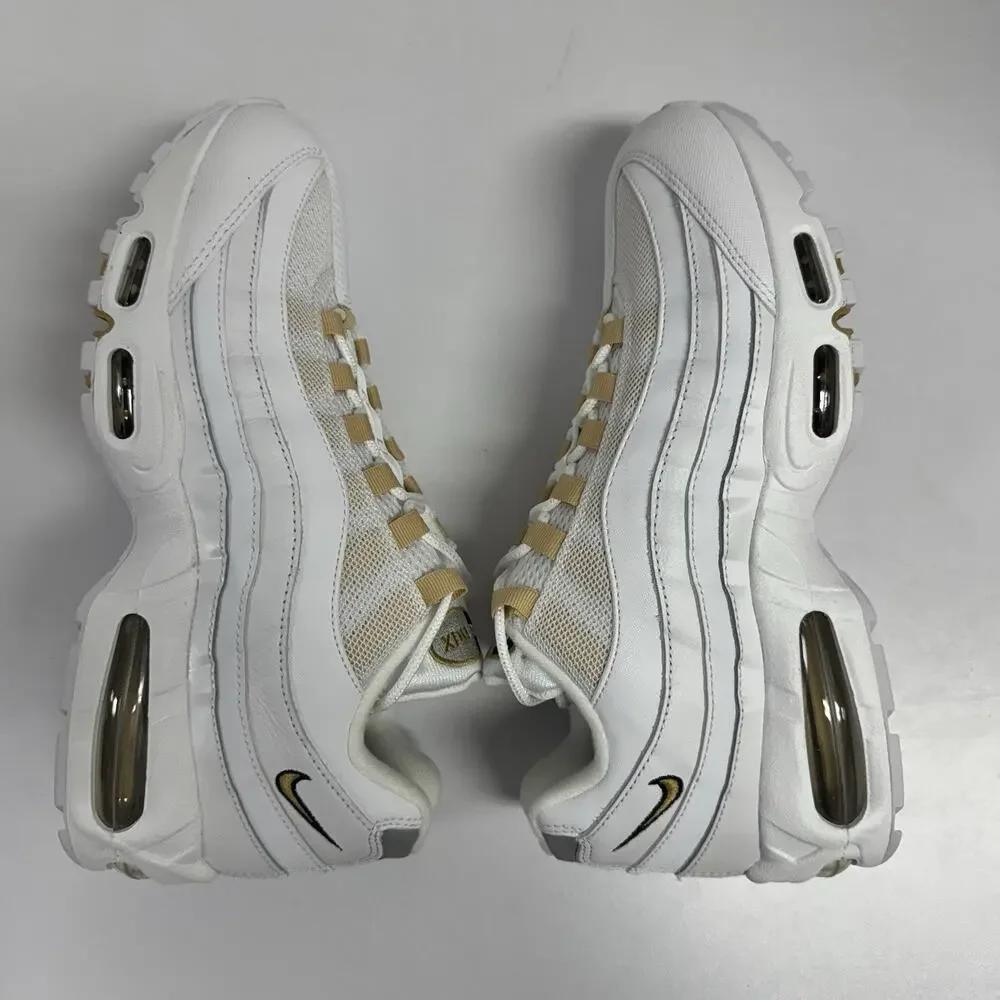Nike Air Max 95 OG White Metallic Gold IB1667 101 Size 8 Men Mesh Runner Chucky